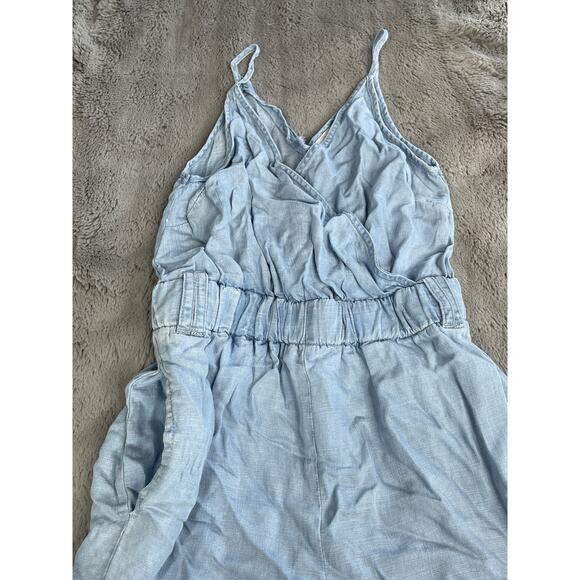 Thread & Supply Ladies Romper Chambray Stretchy Comfortable Size Xsmall - Picture 8 of 12